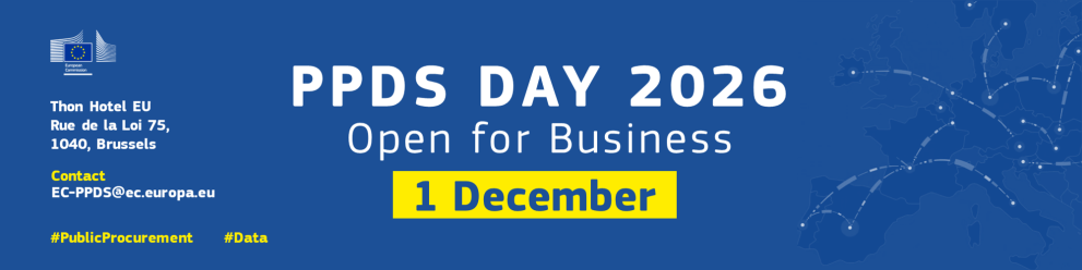 PPDS Day 2026 - Open for business. 1 December, Thon Hotel EU, Rue de la Loi 75, 1040, Brussles. For more information contact ec-ppds@ec.europa.eu